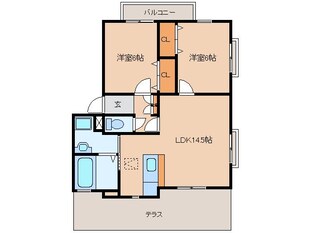 奈良駅 バス11分  萩ヶ丘町下車：停歩4分 1階の物件間取画像